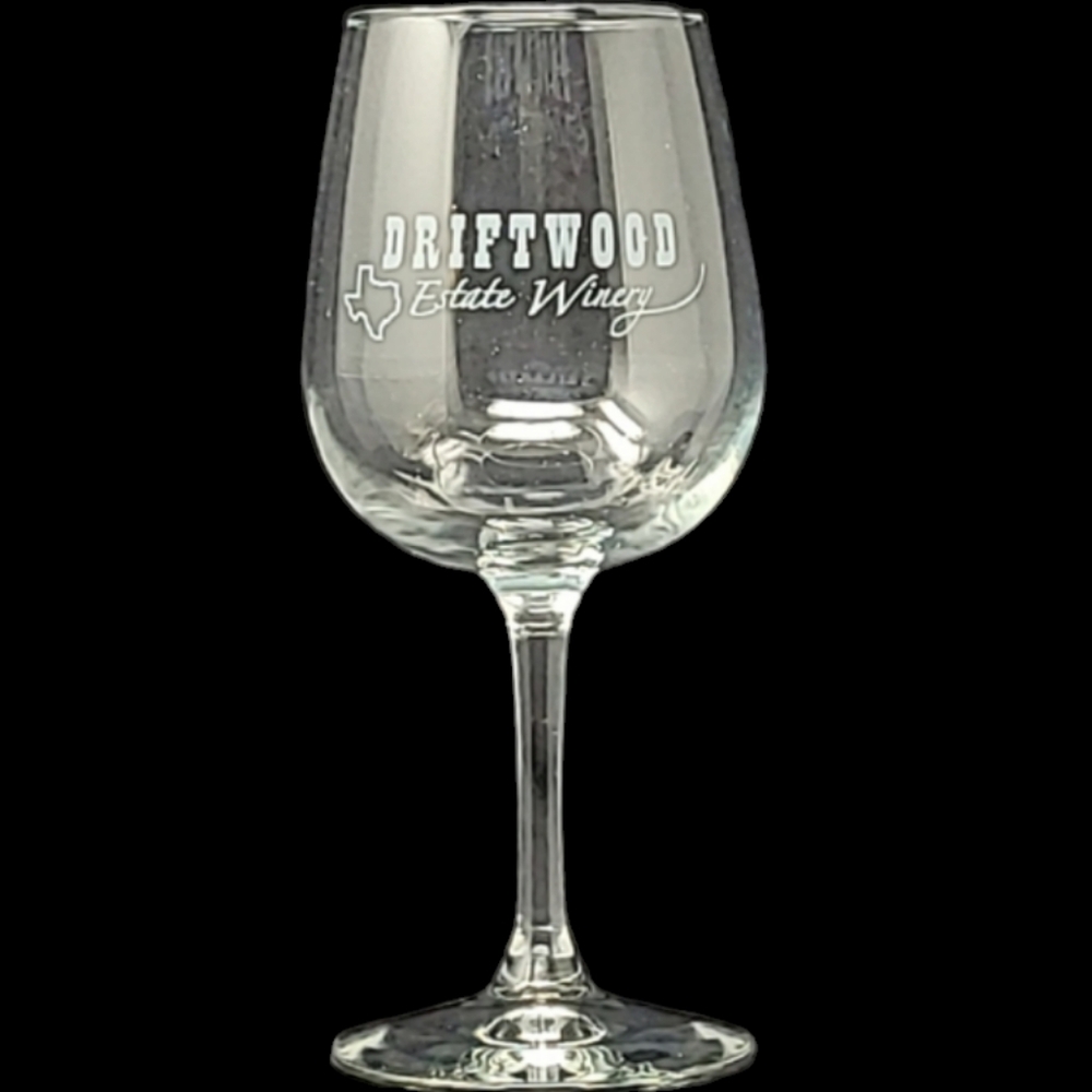 DRIFTWOOD ESTATE WINERY - DRIFTWOOD, TEXAS 7 1/2" WINE GLASS